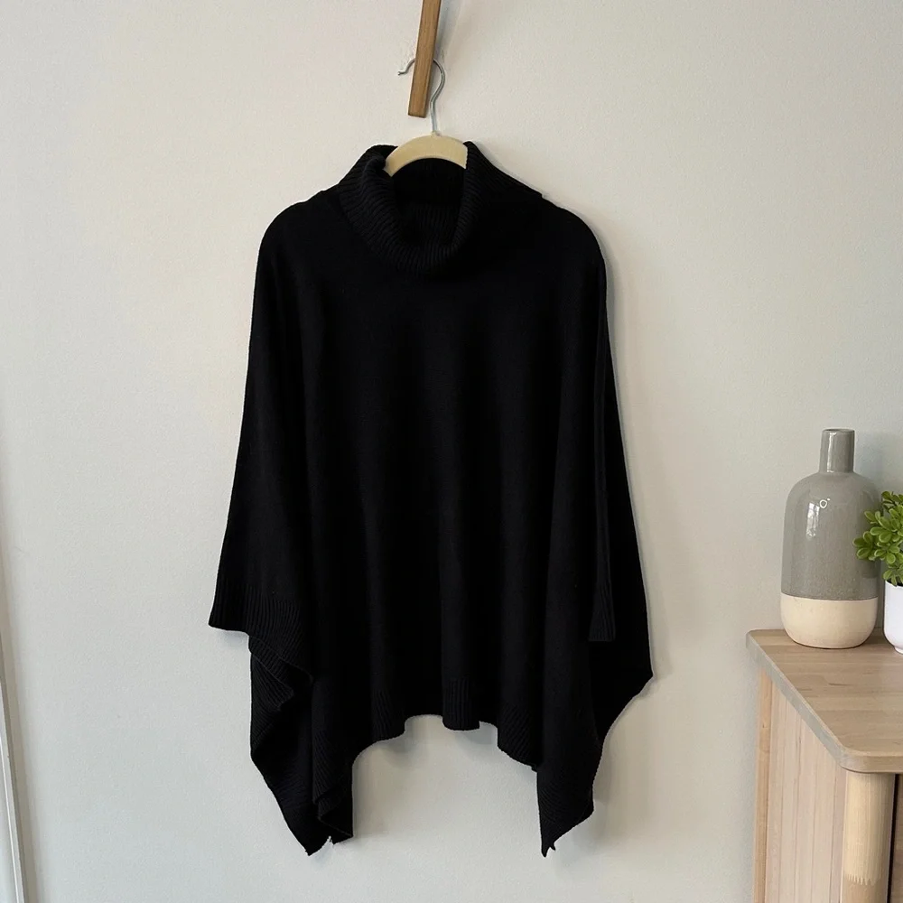A New Day Cowl Neck Poncho Sweater